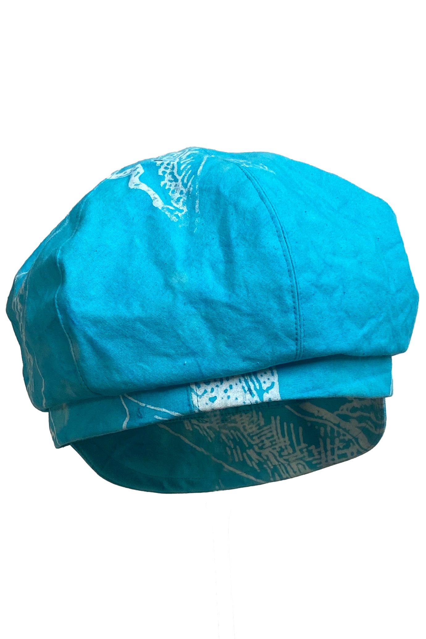 Brixton Hat w/ Azalea Print - Turquoise
