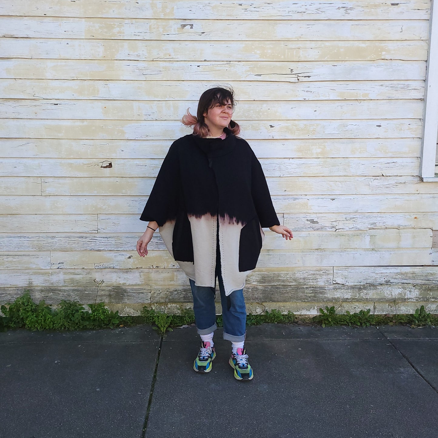 KB x Alquimie Studio Wolf Cape Organic Cotton French Terry | Solid Black