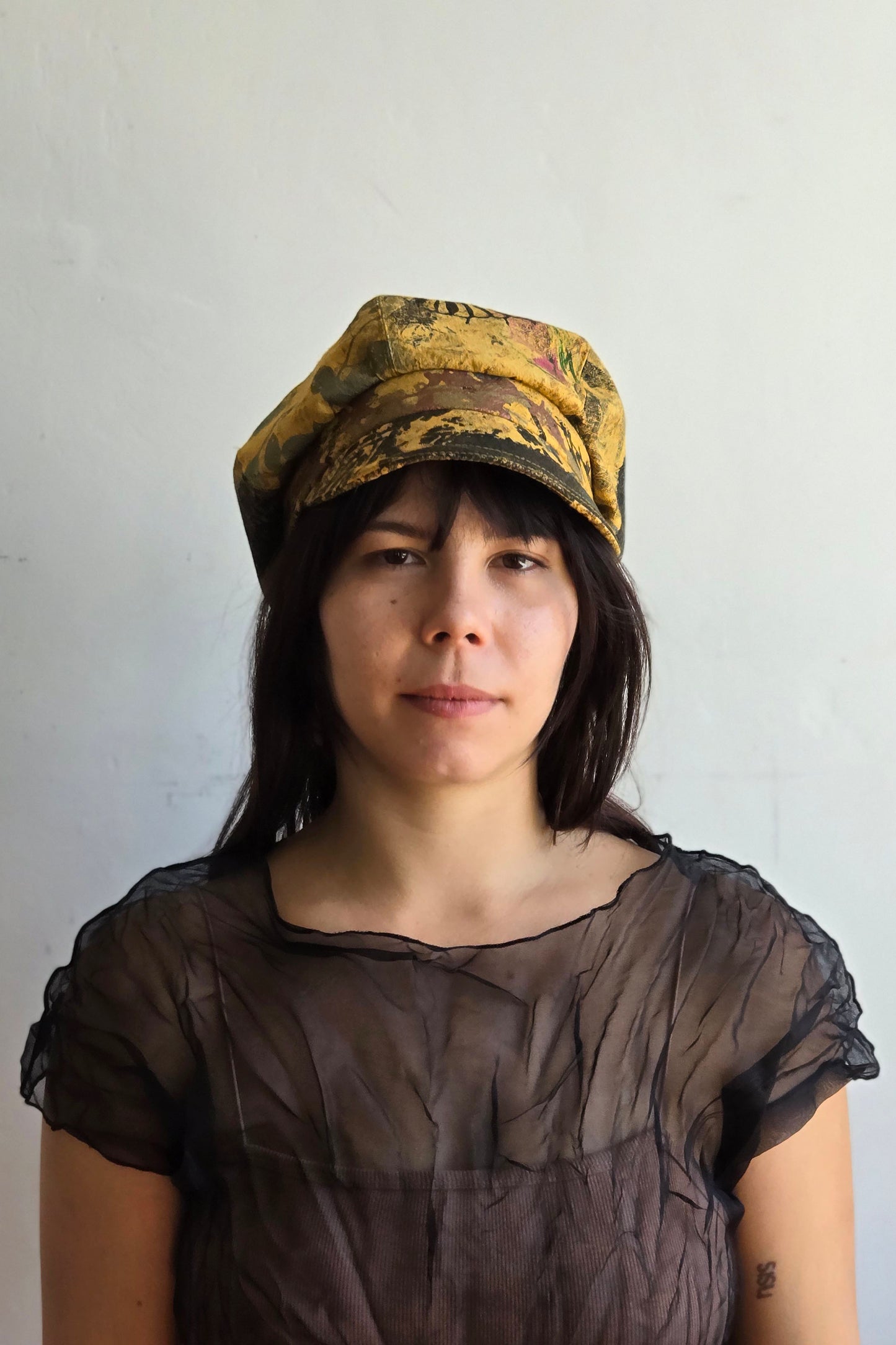 Brixton Hat w/ Azalea Print - Turquoise