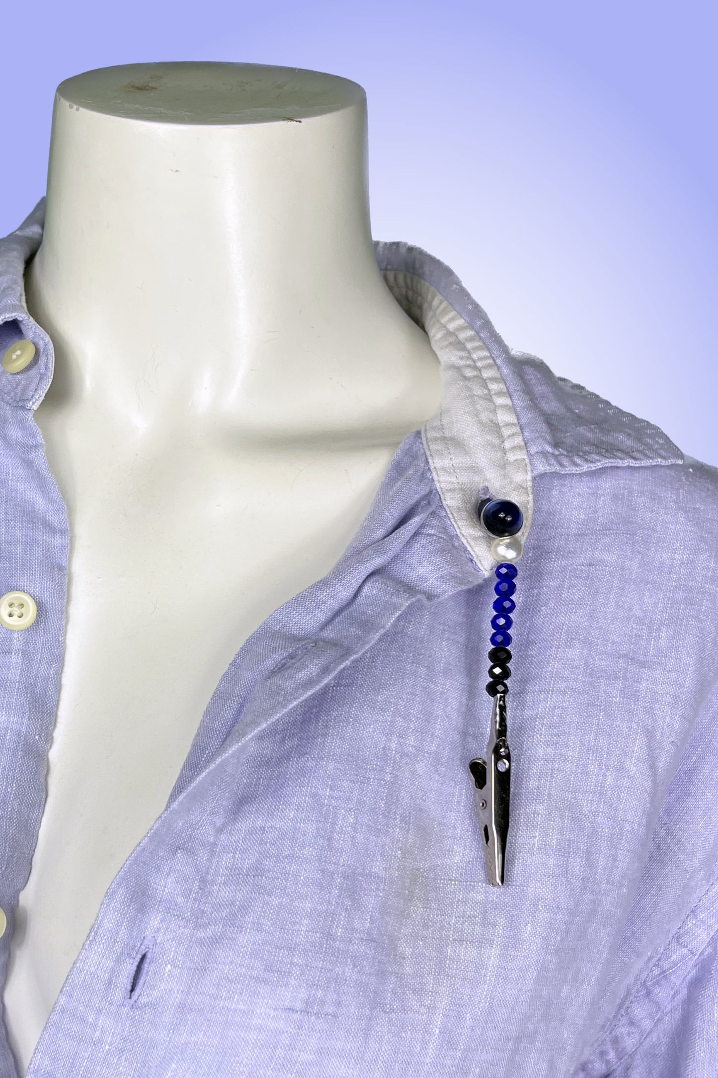 La Porte-Roache - Blue & Black Cufflink