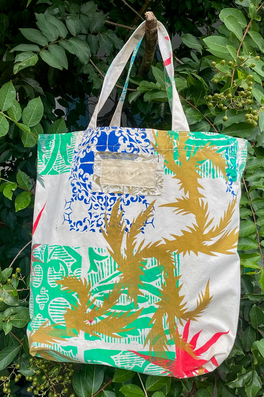 KB x Alquimie Studio Canvas Tote w/ Papercut Print - Natural