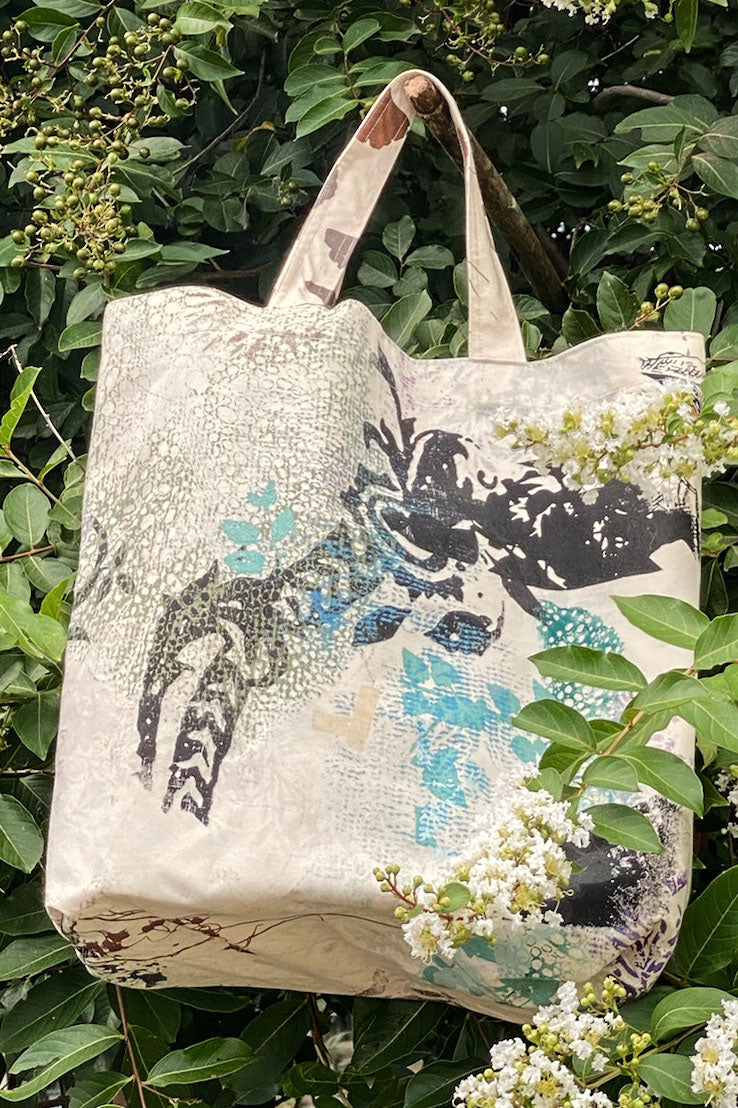 KB x Alquimie Studio Canvas Tote w/ Tabletop Print - Natural