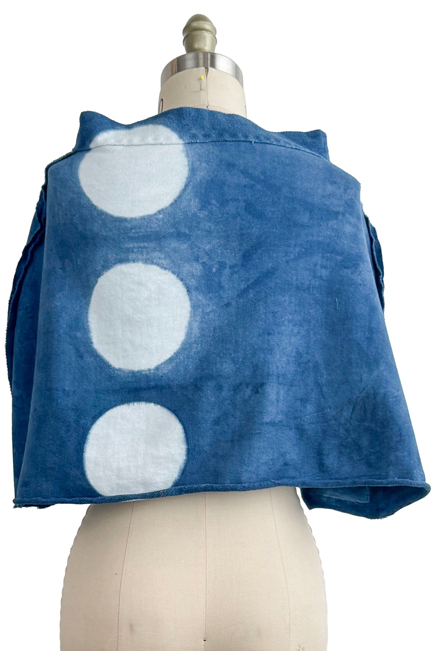 KB x Alquimie Studio Shrug - French Terry - Moon Print - Indigo & White