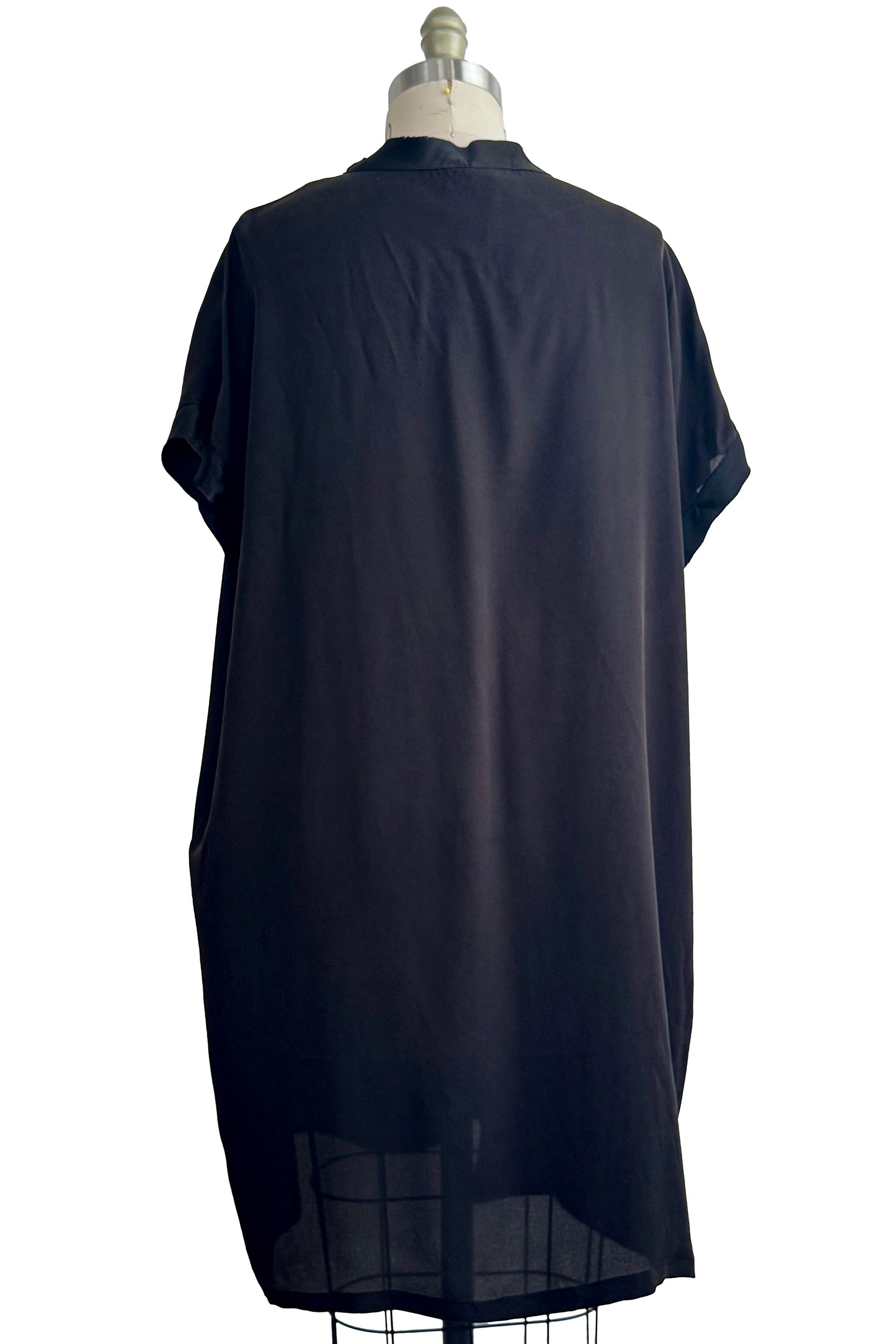 Petra Tunic - Silk Georgette - Black - Medium