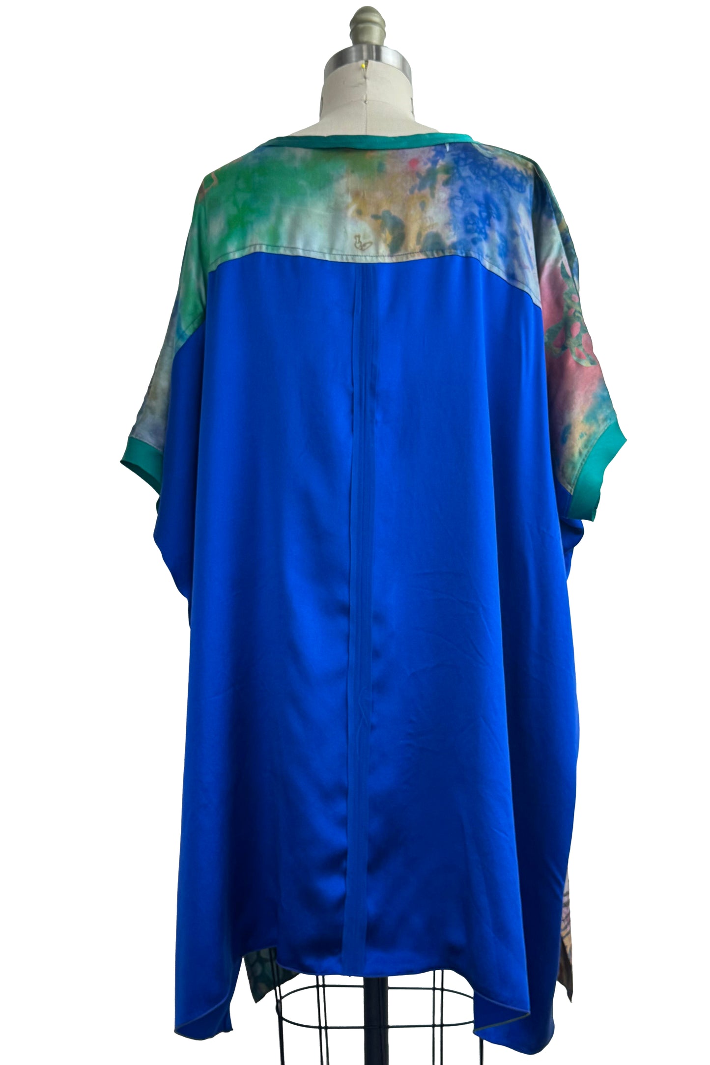 Deb Tunic - Painted Dye - Multi, Green & Blue