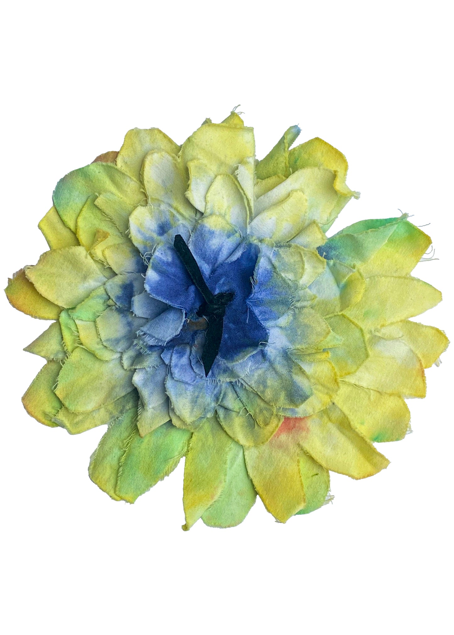 Magnetic Flower Brooch - Blue, Yellow & Lime Green