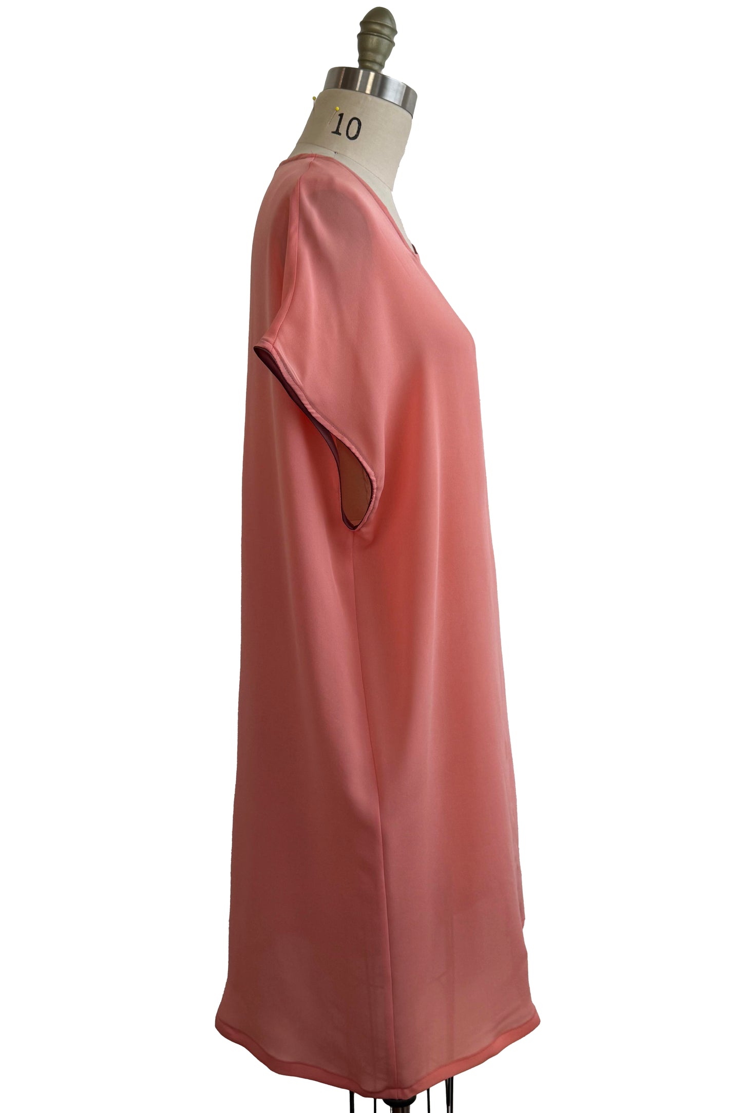 Petra Tunic - Silk Georgette - Peach - Medium