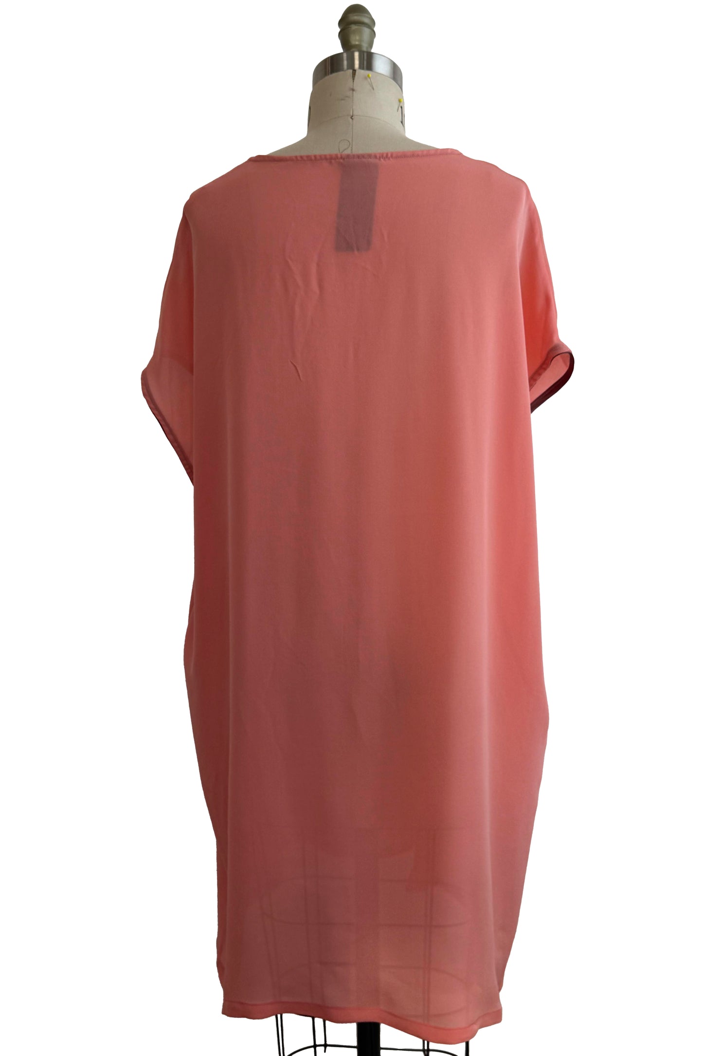 Petra Tunic - Silk Georgette - Peach - Medium