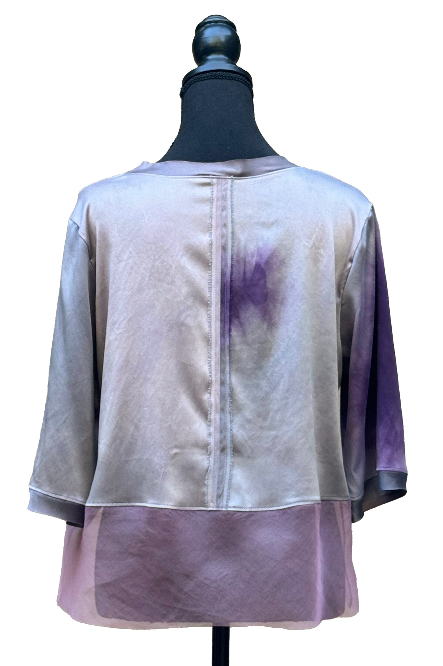 Marais Top in Stretch Silk - Lavender Dyed - Medium