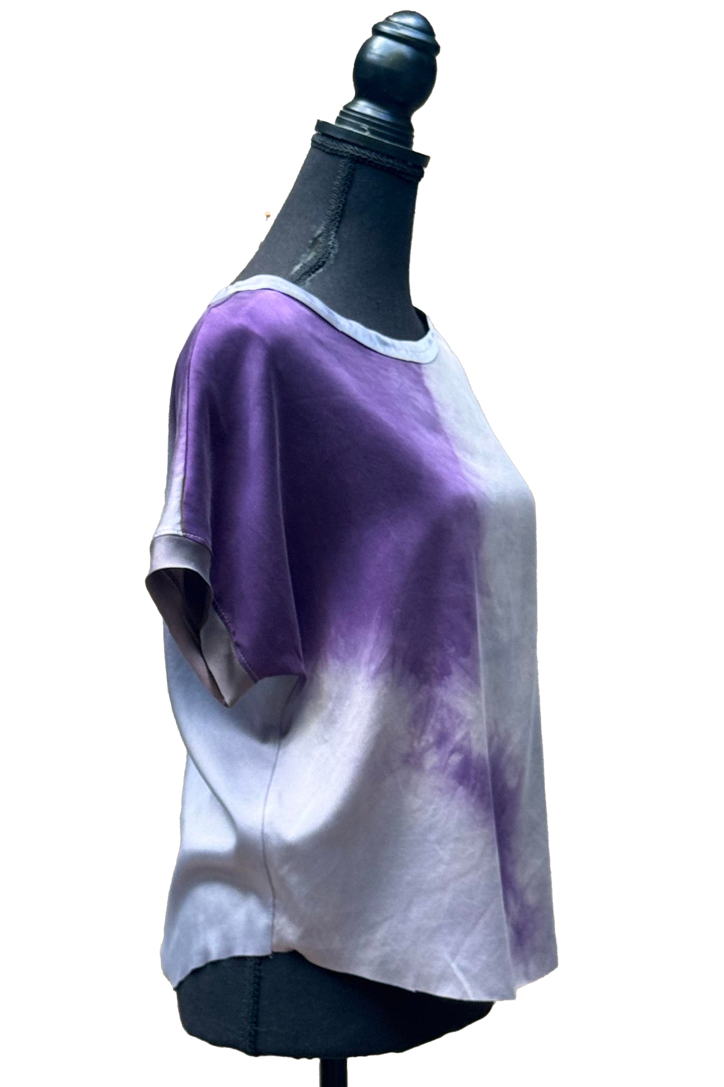 Jen Top - Silk - Dyed - Lavender & Purple - Small