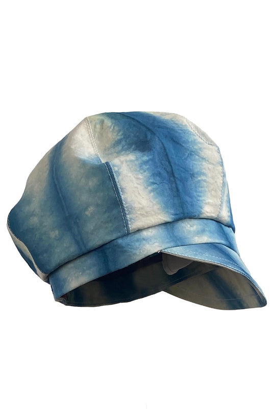Brixton Hat w/ Shibori Itajime Dye - Indigo & Natural