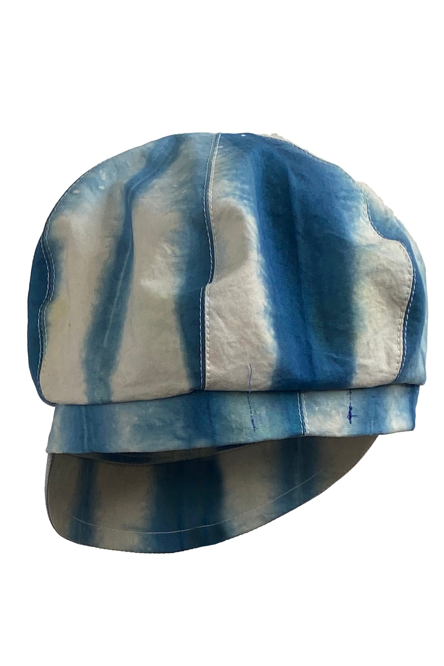 Brixton Hat w/ Shibori Itajime Dye - Indigo & Natural