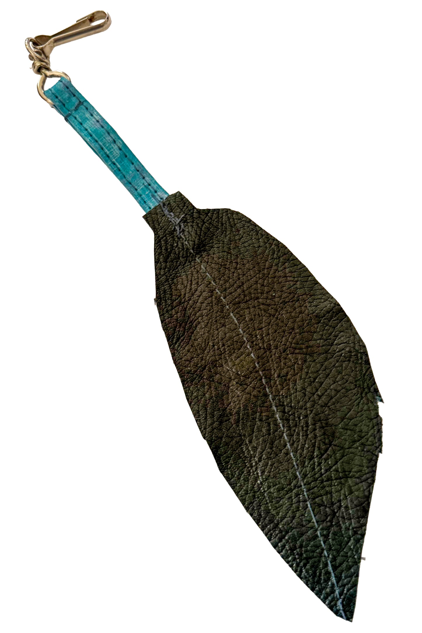 Leather Bag Dangler - Leaf