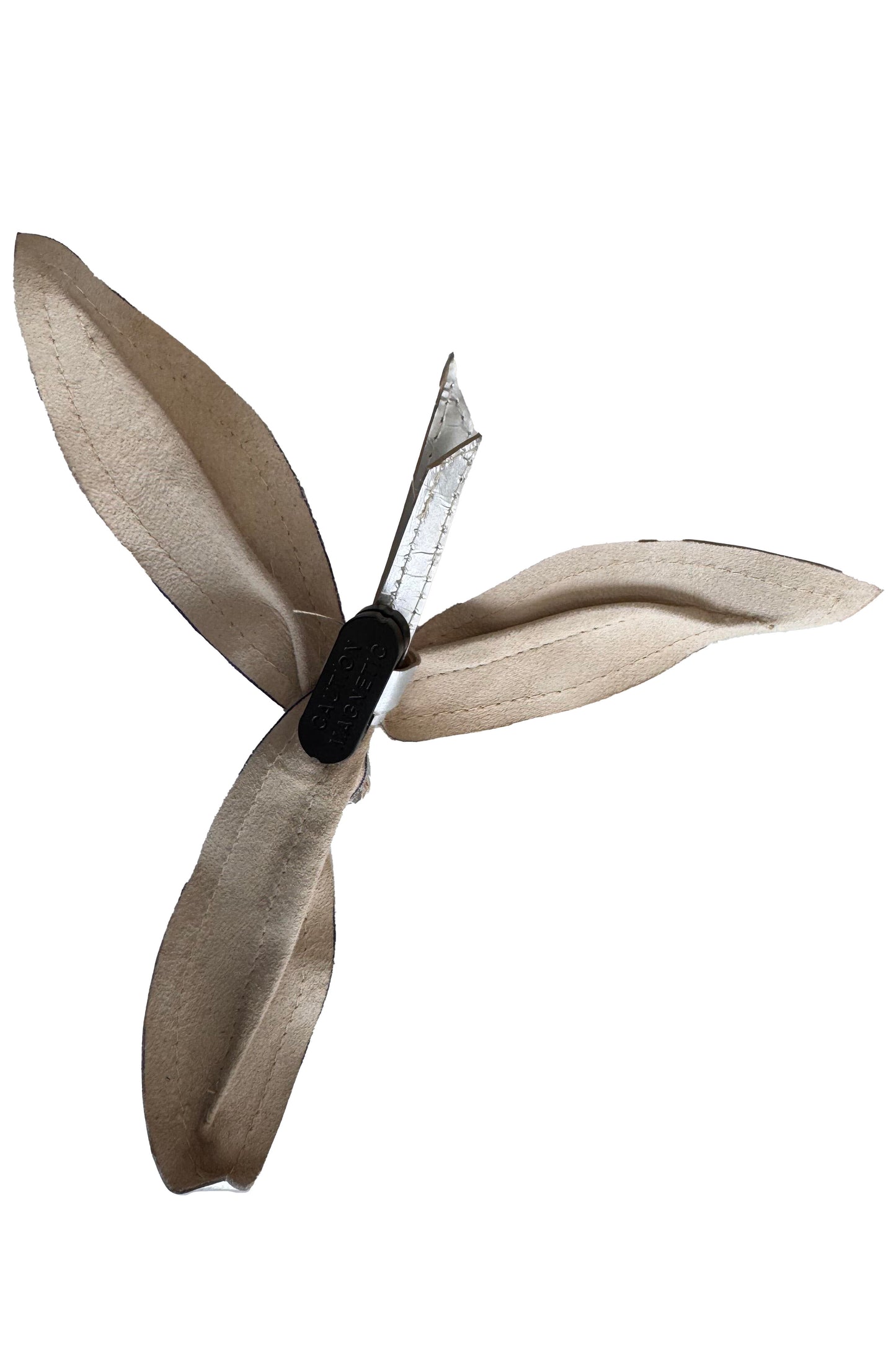 Magnetic Floral Brooch | Orchid | Leather | Silver