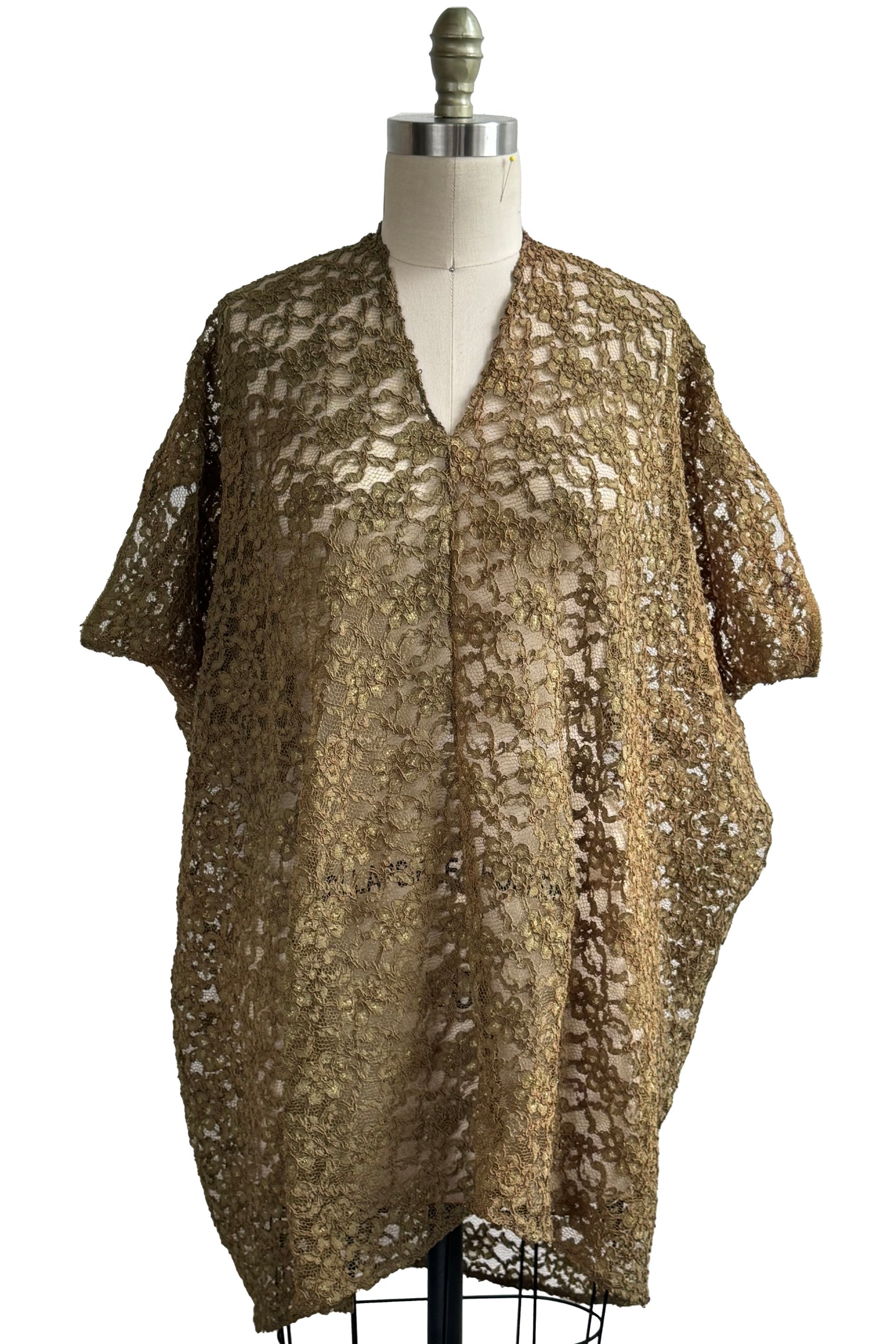 Origami Top in Lace - Olive Green - Medium & Large