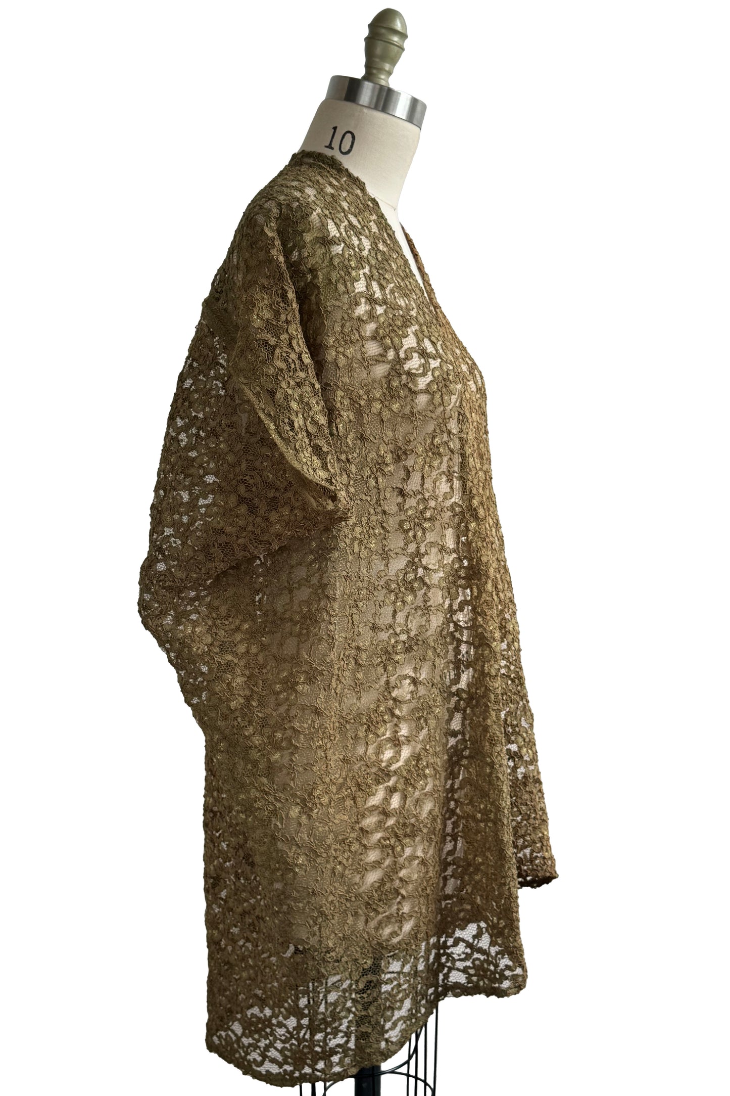 Origami Top in Lace - Olive Green - Medium & Large