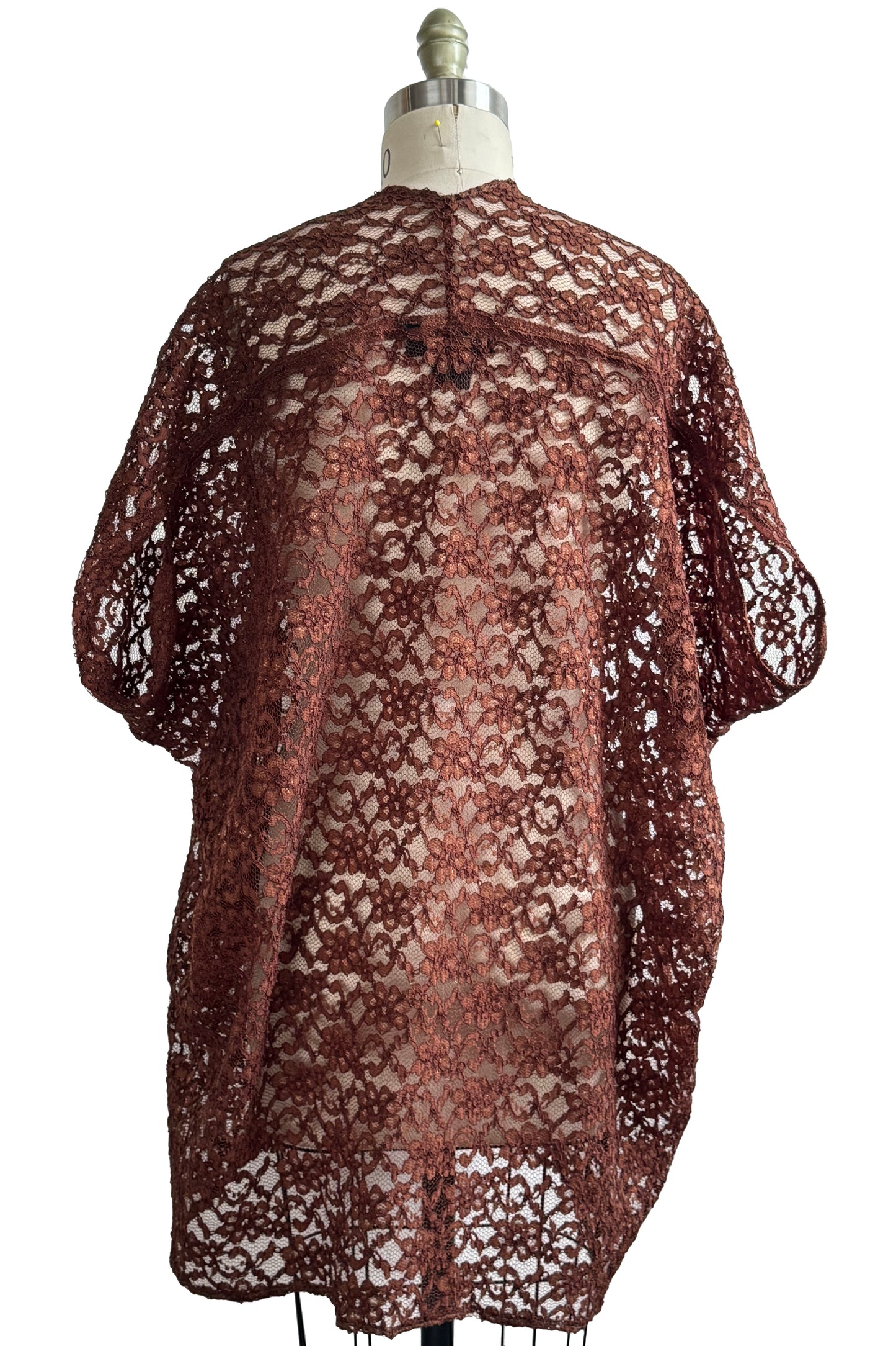 Origami Top in Lace - Dark Copper - Large