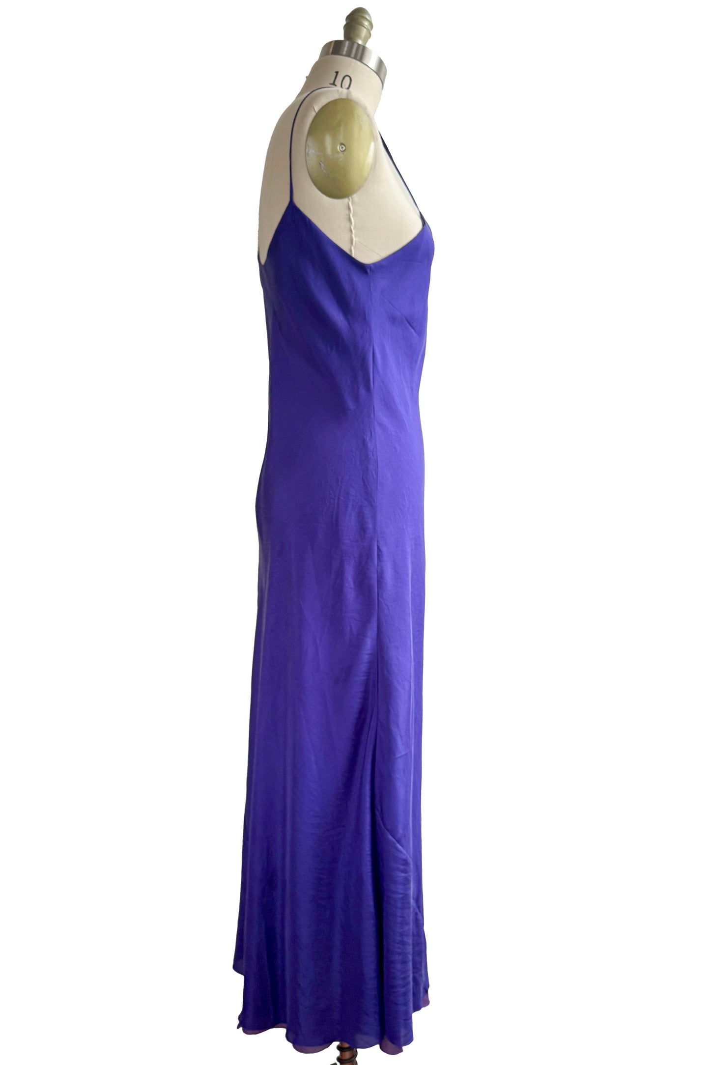 Kappa Reversible Dress in Silk - Purple & Violet - S/M