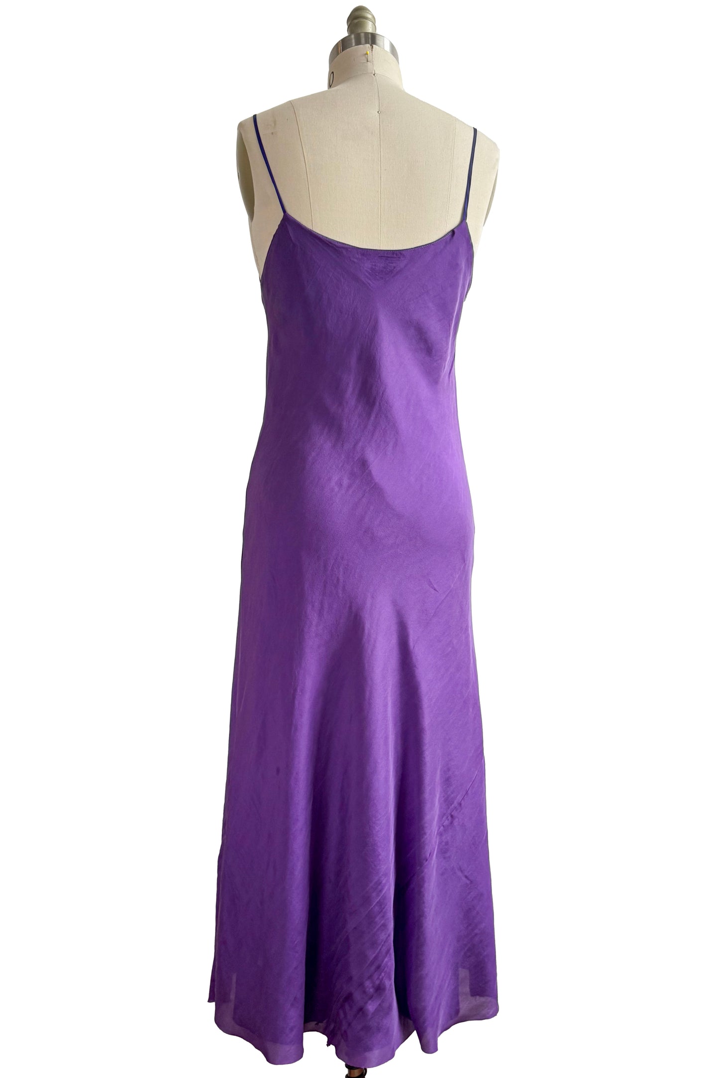 Kappa Reversible Dress in Silk - Purple & Violet - S/M