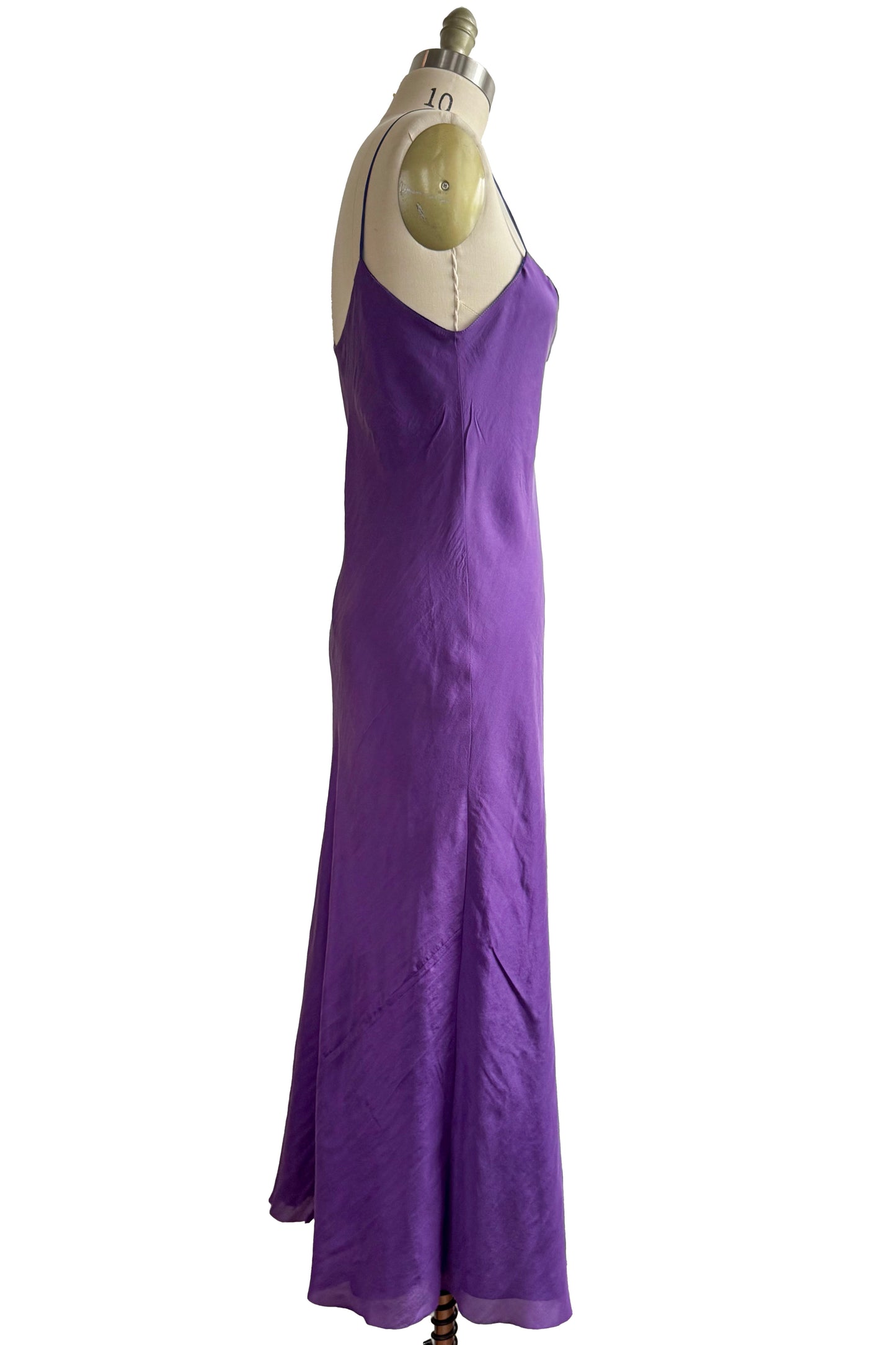 Kappa Reversible Dress in Silk - Purple & Violet - S/M