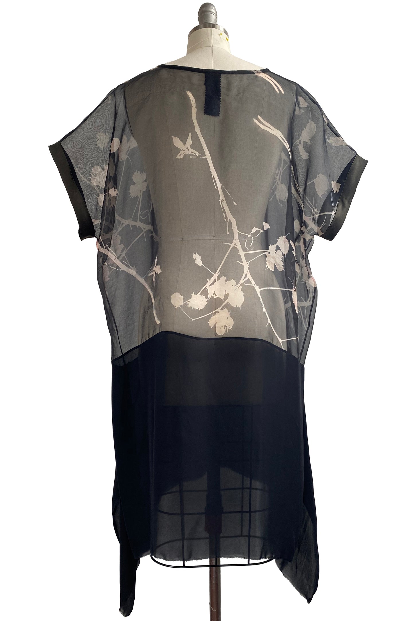 Essa Dress w/ Cotton Print - Black & Natural - Medium