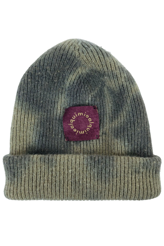 KB x Alquimie Studio Cashmere Beanie Dyed - Olive & Charcoal