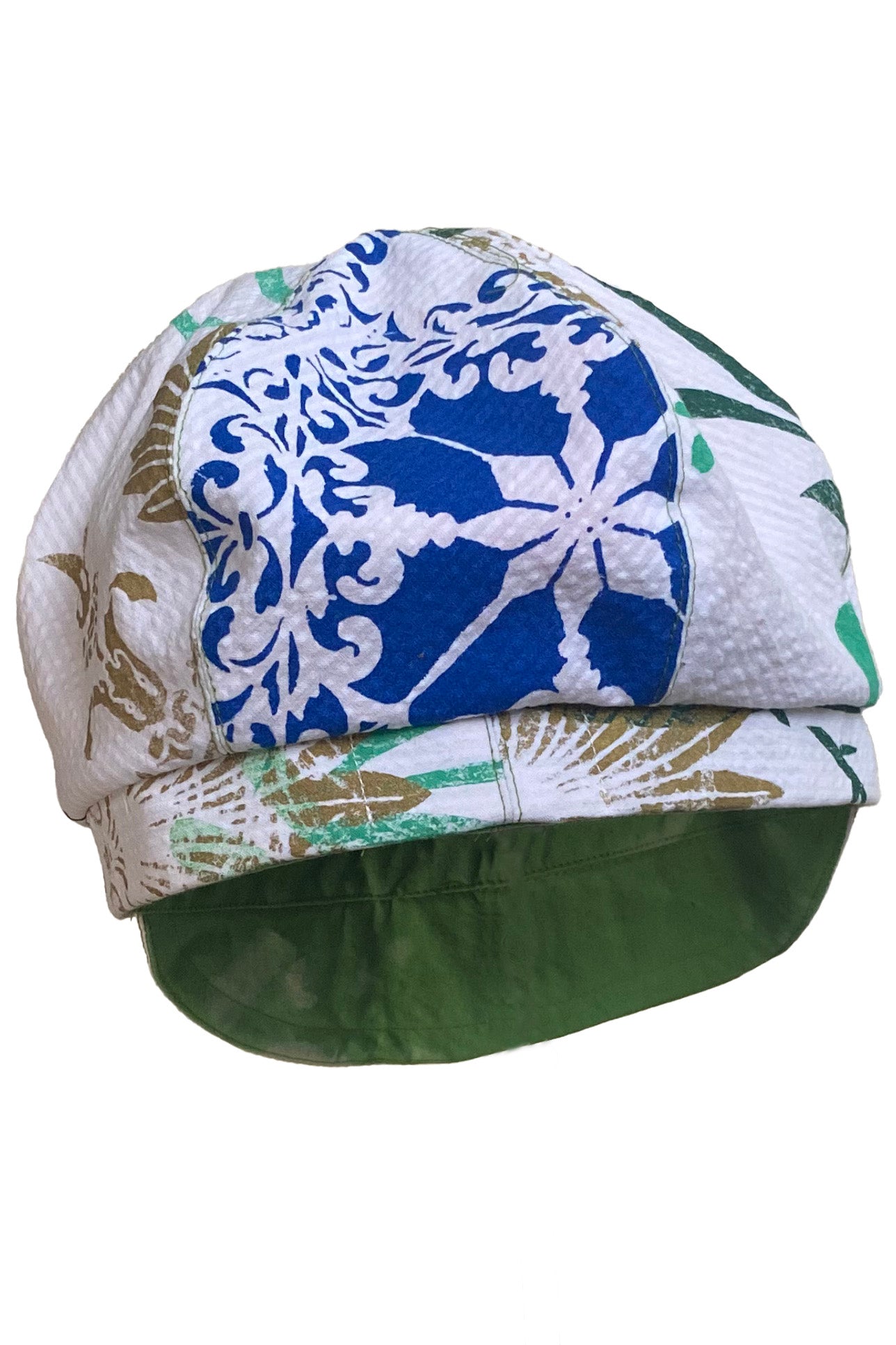 Brixton Hat w/ Floral Papercut Print - White & Multi