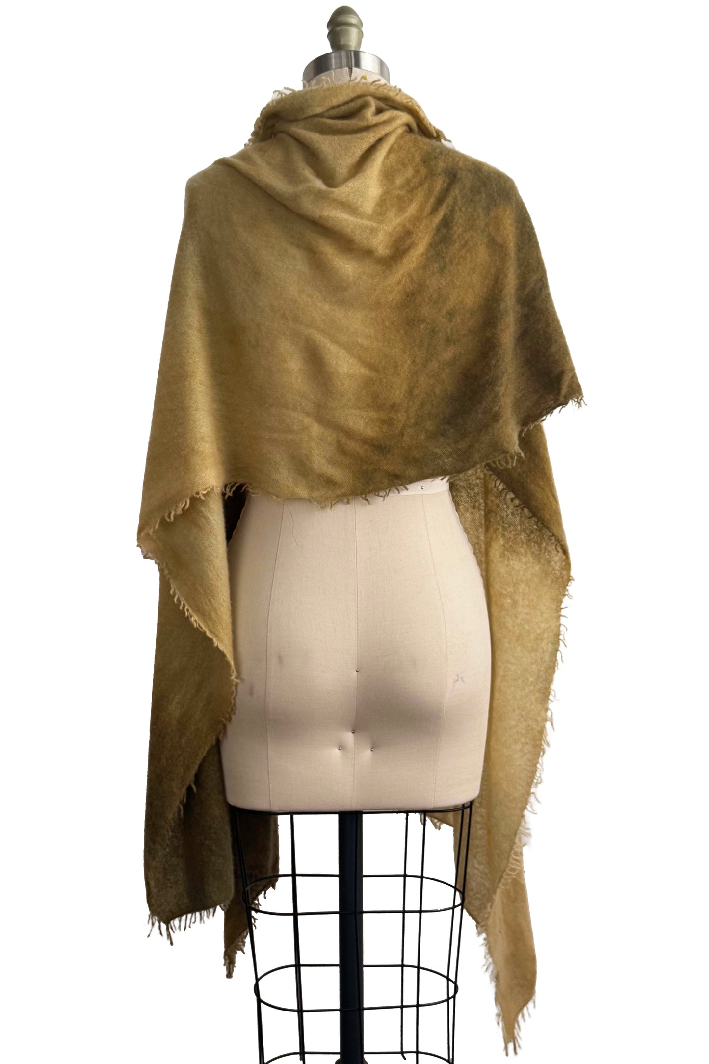 Shawl | Cashmere | Ombre Dyed | Gold & Bronze