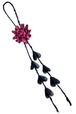 Load image into Gallery viewer, Scrap Rope Lariat w/ Kanzashi Bolo - Large
