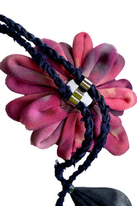 Scrap Rope Lariat w/ Kanzashi Bolo - Large