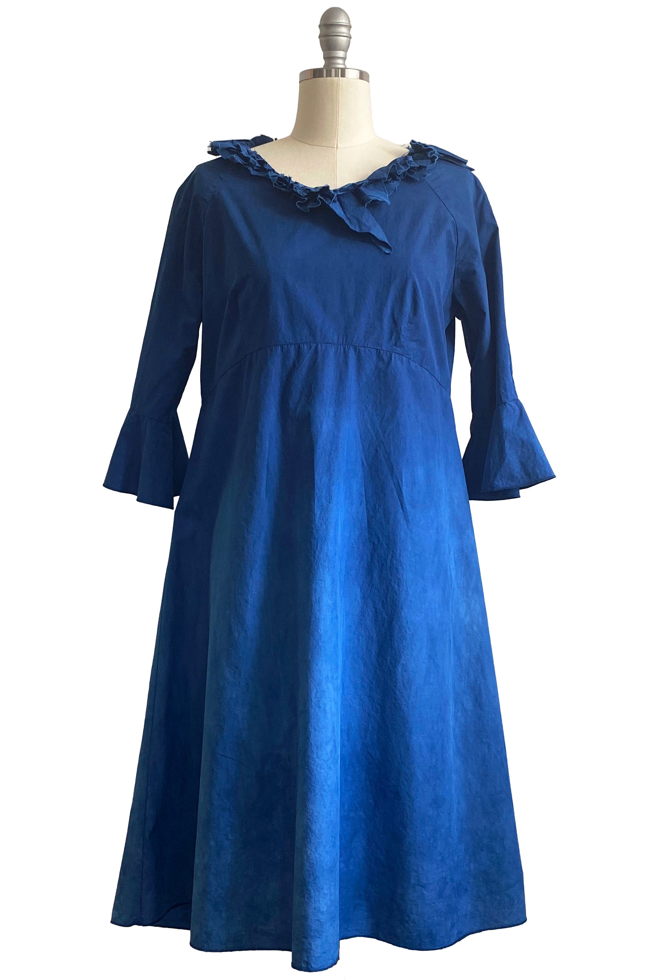 Moon Dress in Cotton - Indigo