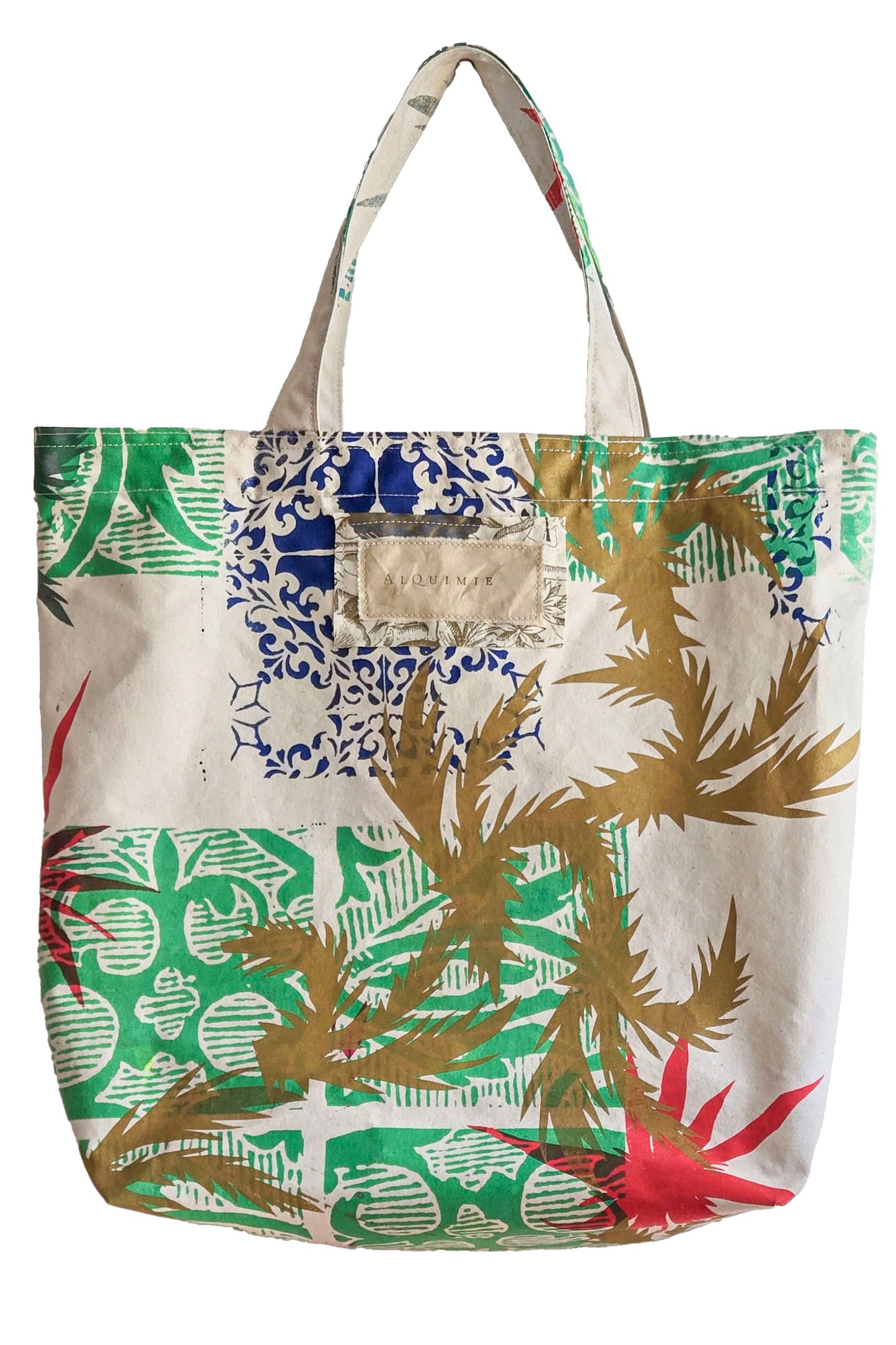 KB x Alquimie Studio Canvas Tote w/ Papercut Print - Natural