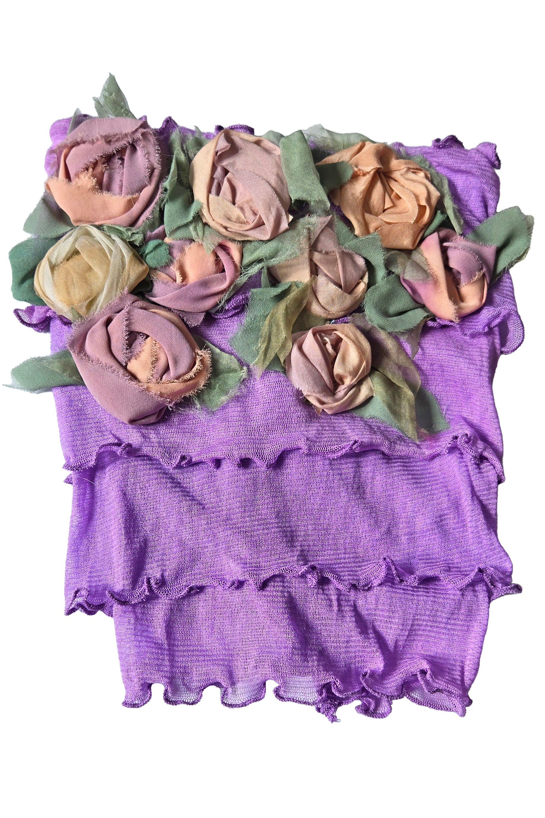 Flower Collar Headband - Lilac Purple & Blush Pink