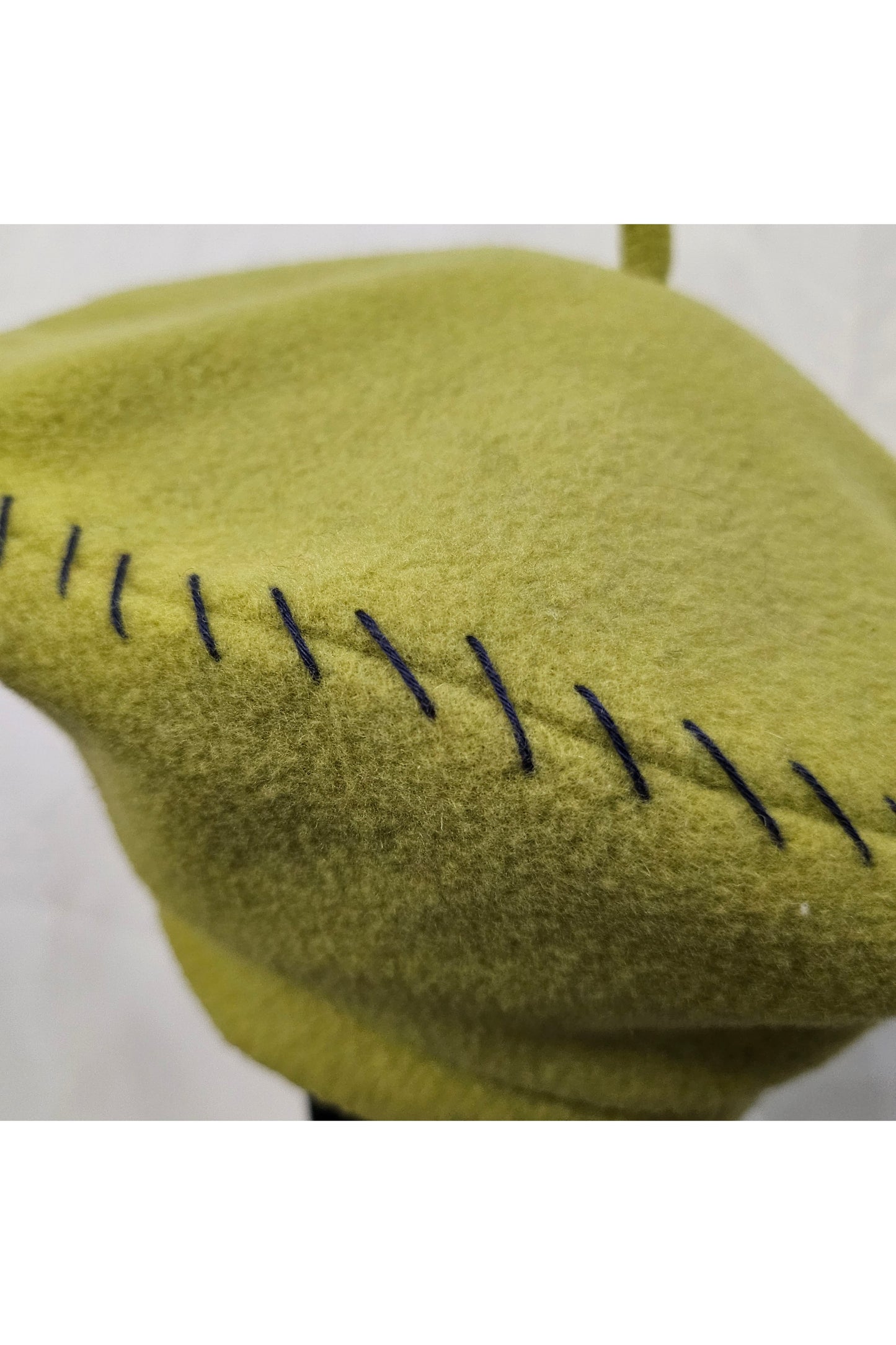 Wool Beret w/ Stitching - Green