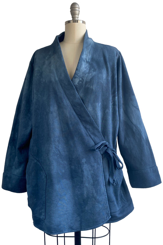 Lounge Kimono Jacket Robe - Indigo