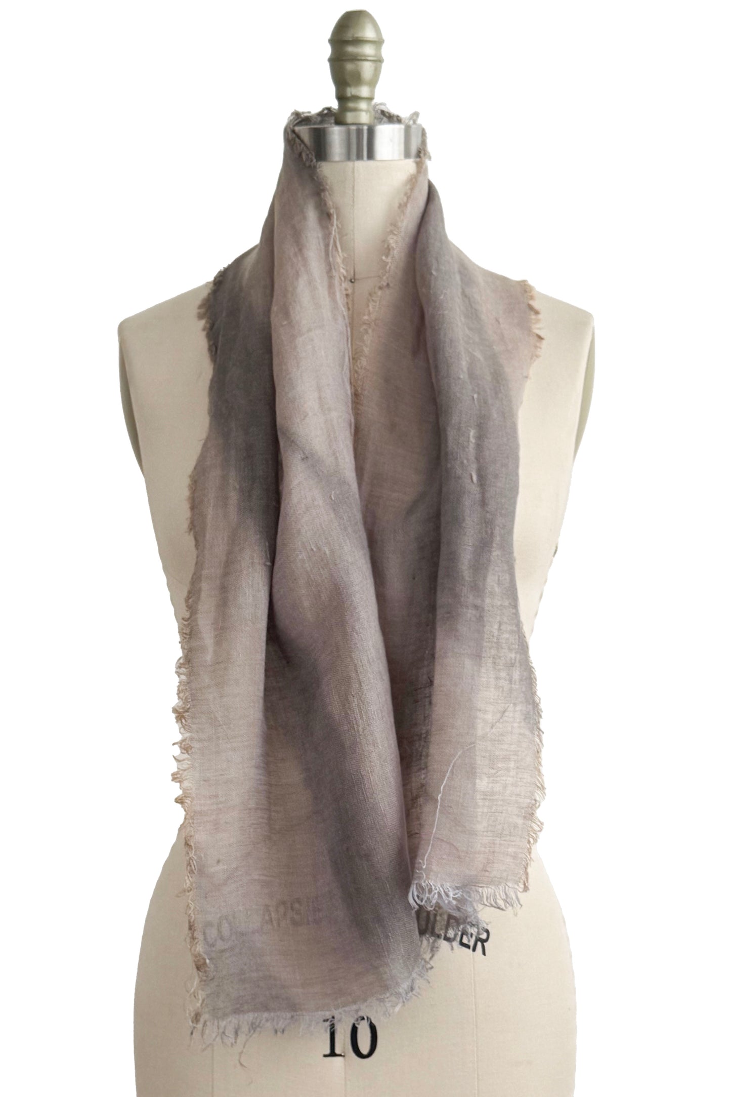 Scarf in Linen - Grey
