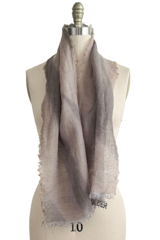 Scarf in Linen - Grey