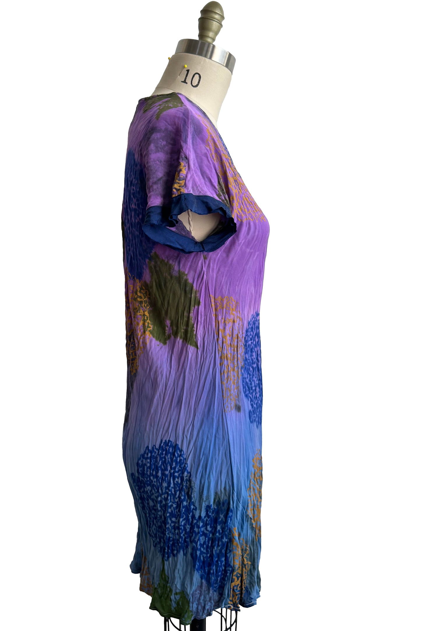 Athena Tunic - Hydrangea Print - Blue & Purple