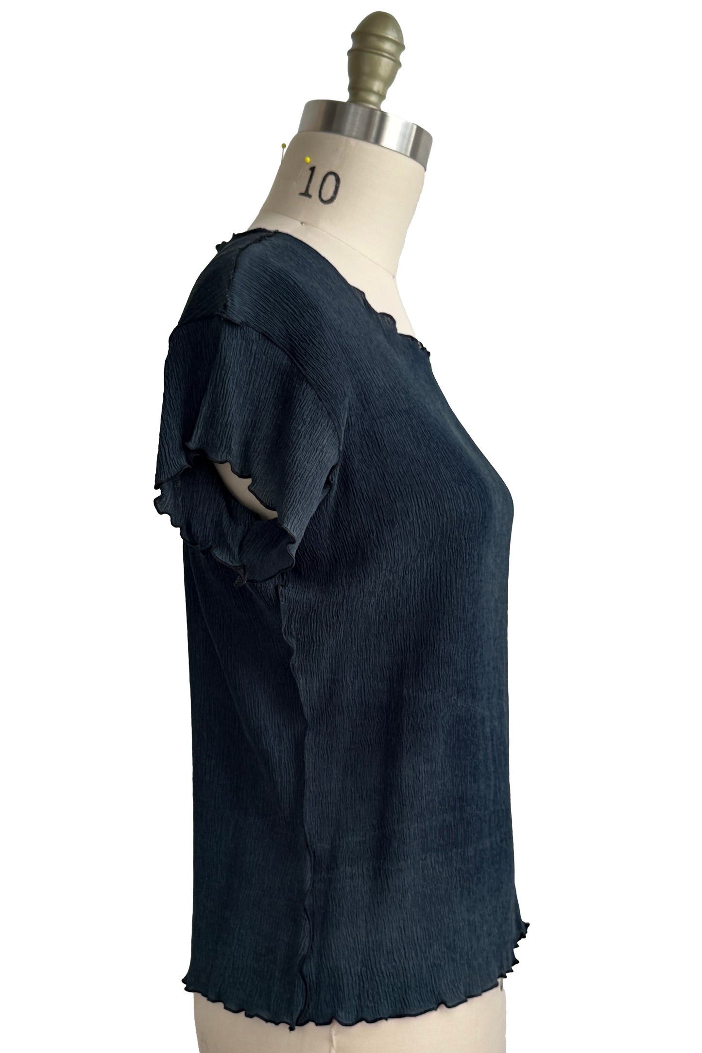 Sonya Top | Crinkle Silk | Black | Small