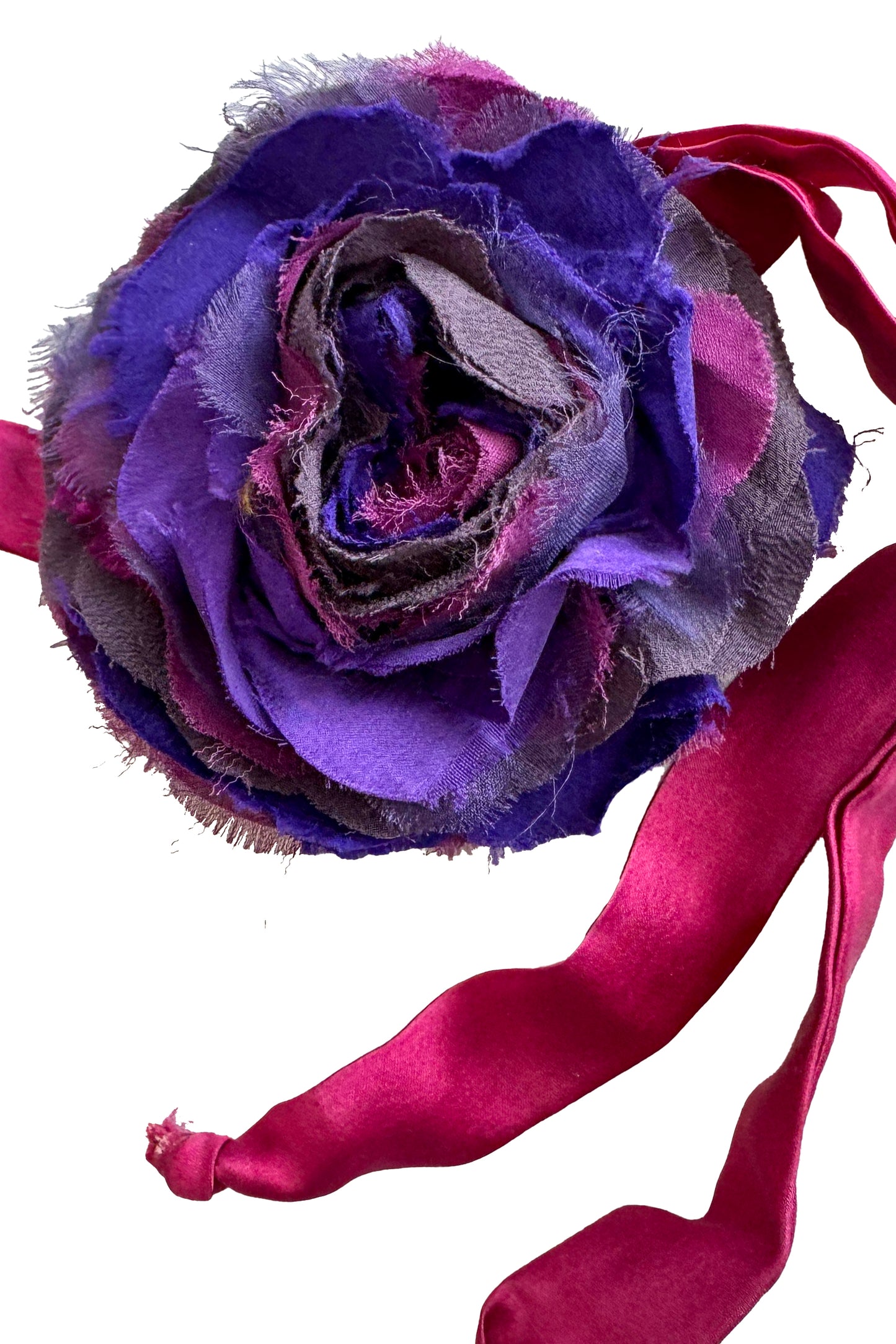 Adriana Silk Bolo Tie Necklace | Pink & Purple