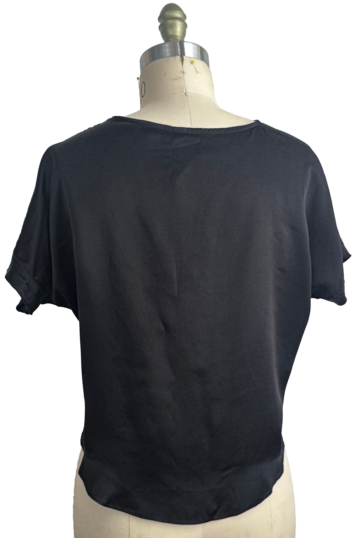 Jen Top | Silk Charmeuse | Bug Print | Black & Red | Small