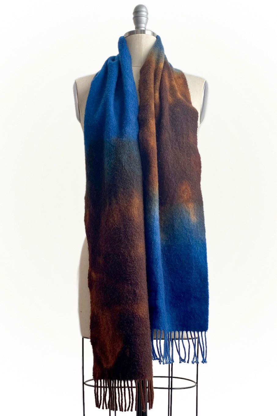 KB x Alquimie Studio Scarf | Cashmere | Ombre Dyed | Blue & Brown