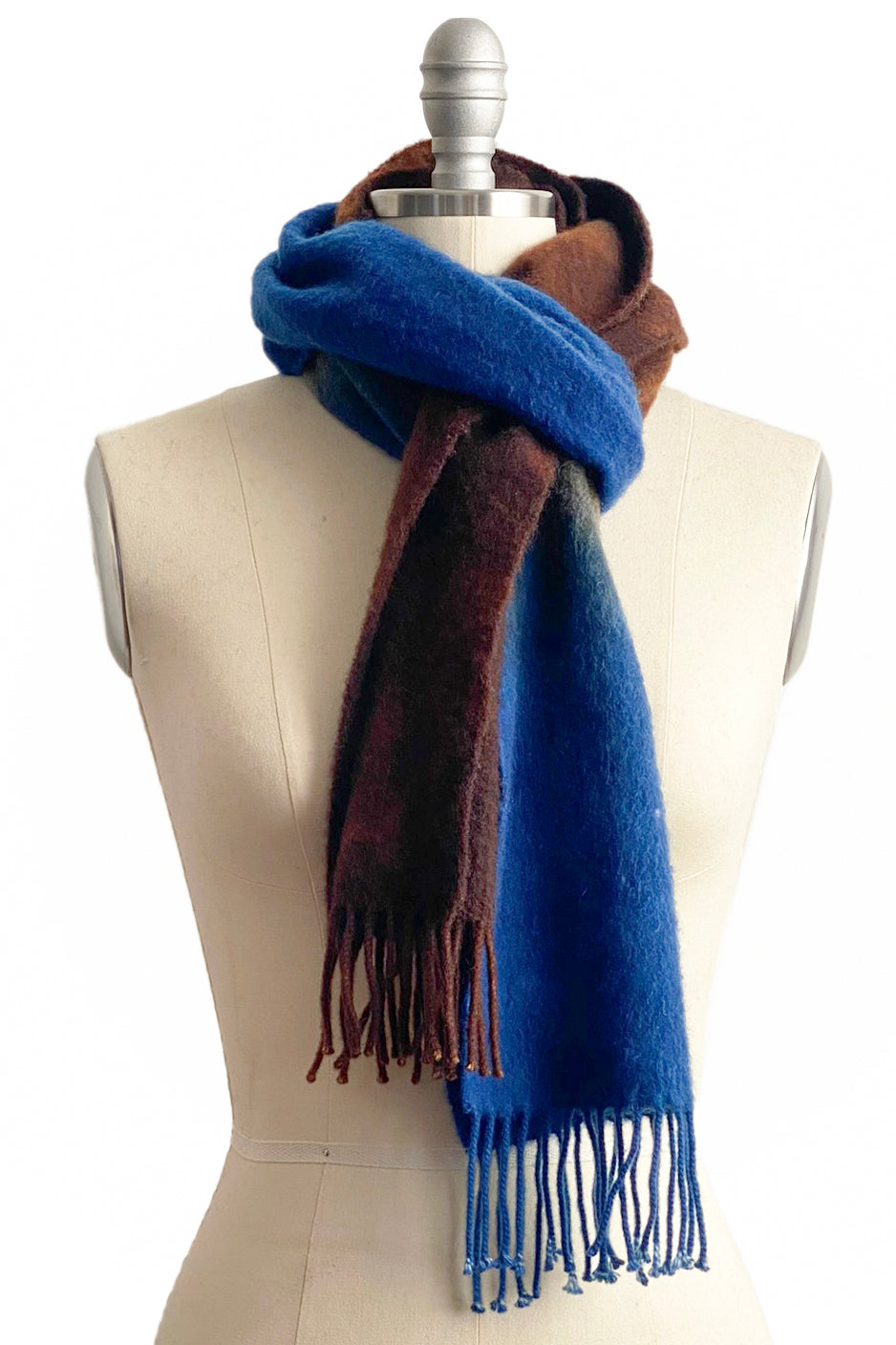 KB x Alquimie Studio Scarf | Cashmere | Ombre Dyed | Blue & Brown