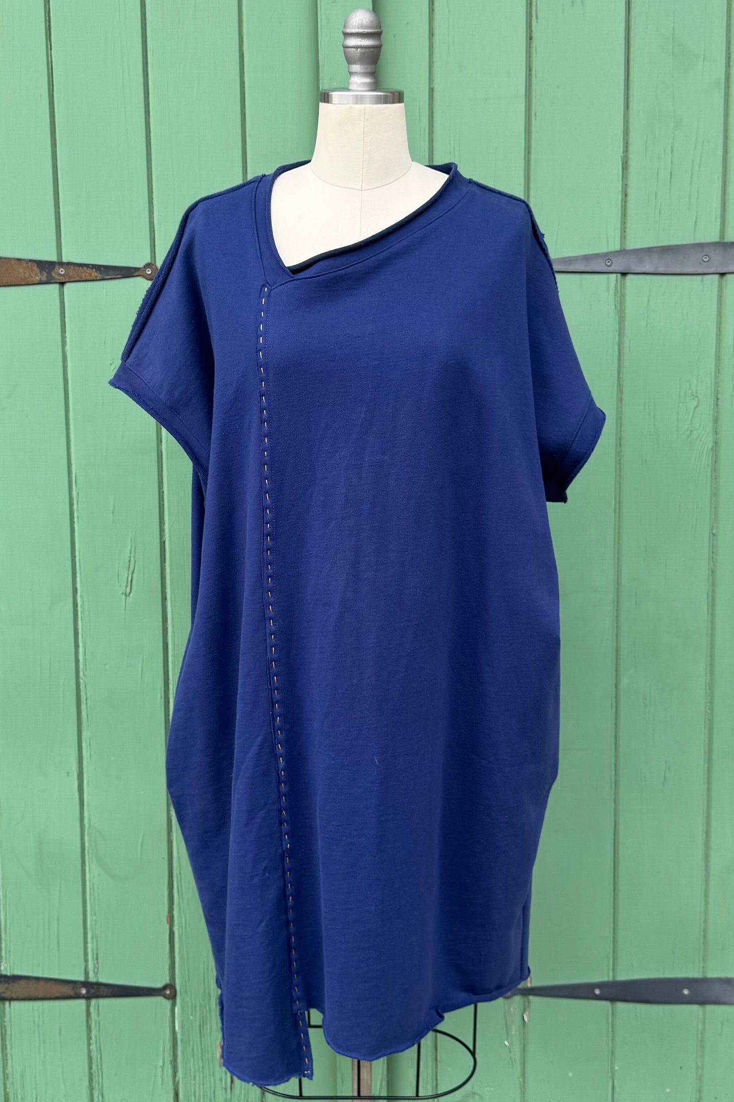 Petra Tunic | Organic Cotton French Terry | Navy | Large