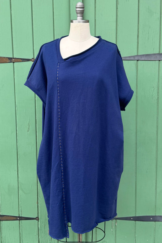 Petra Tunic | Organic Cotton French Terry | Navy | Large