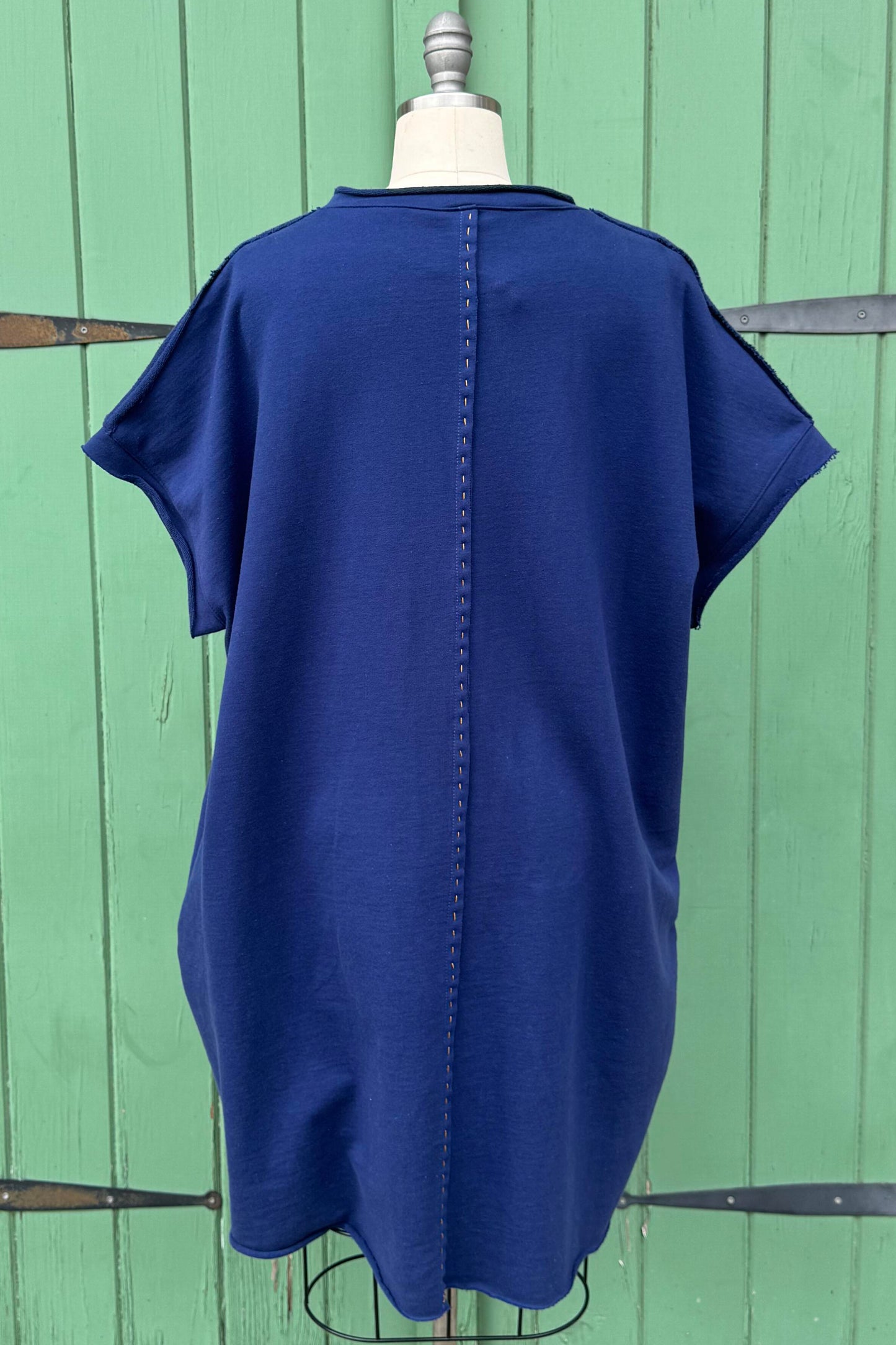 Petra Tunic | Organic Cotton French Terry | Navy | Large