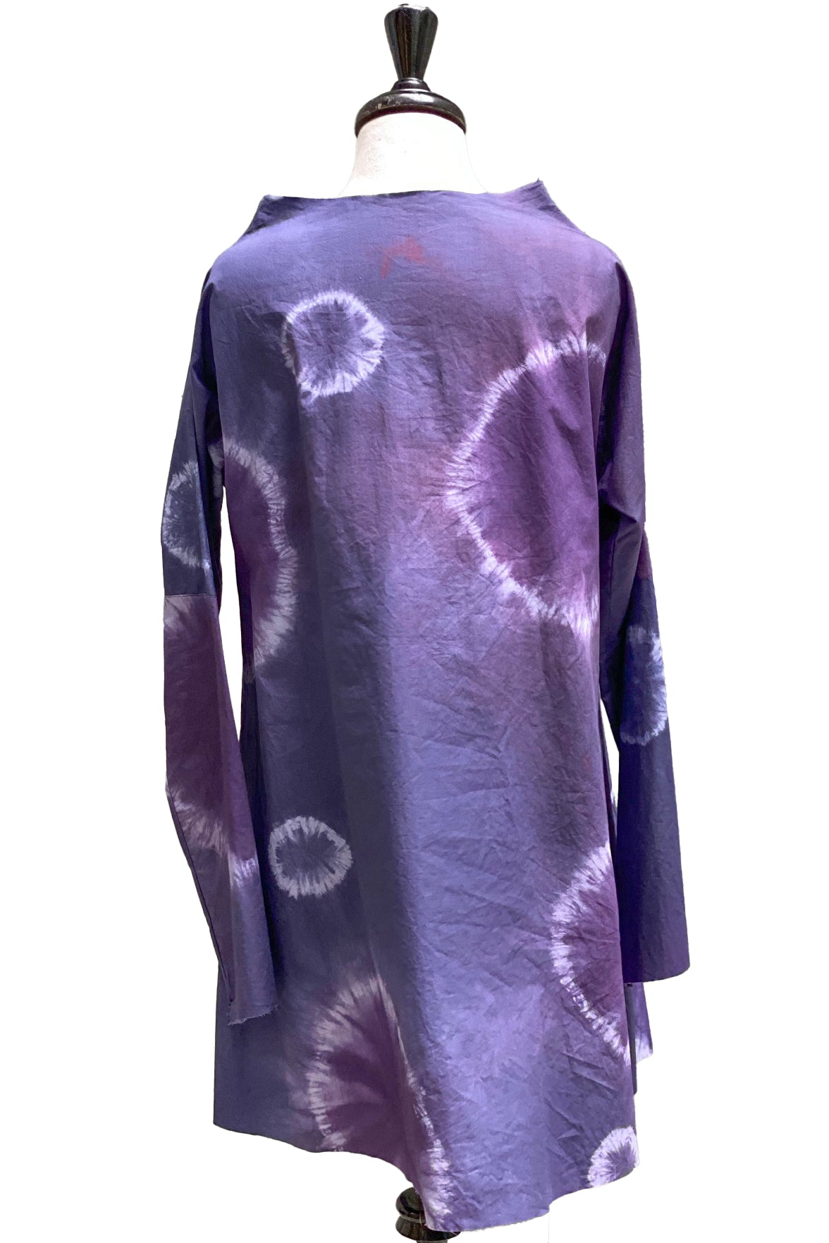 Portia Tunic | Tie Dyed | Purple & White | X-Small