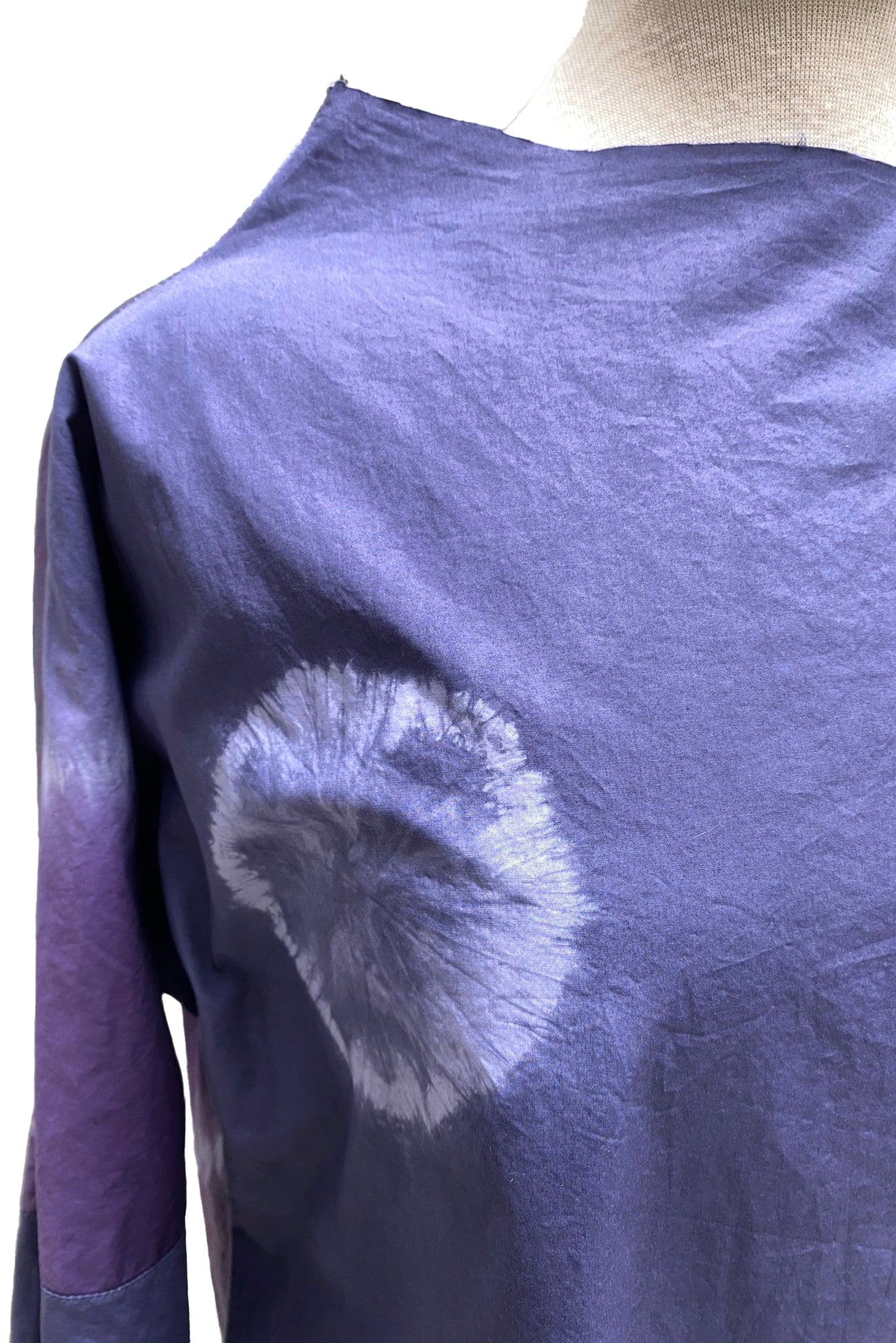 Portia Tunic | Tie Dyed | Purple & White | X-Small