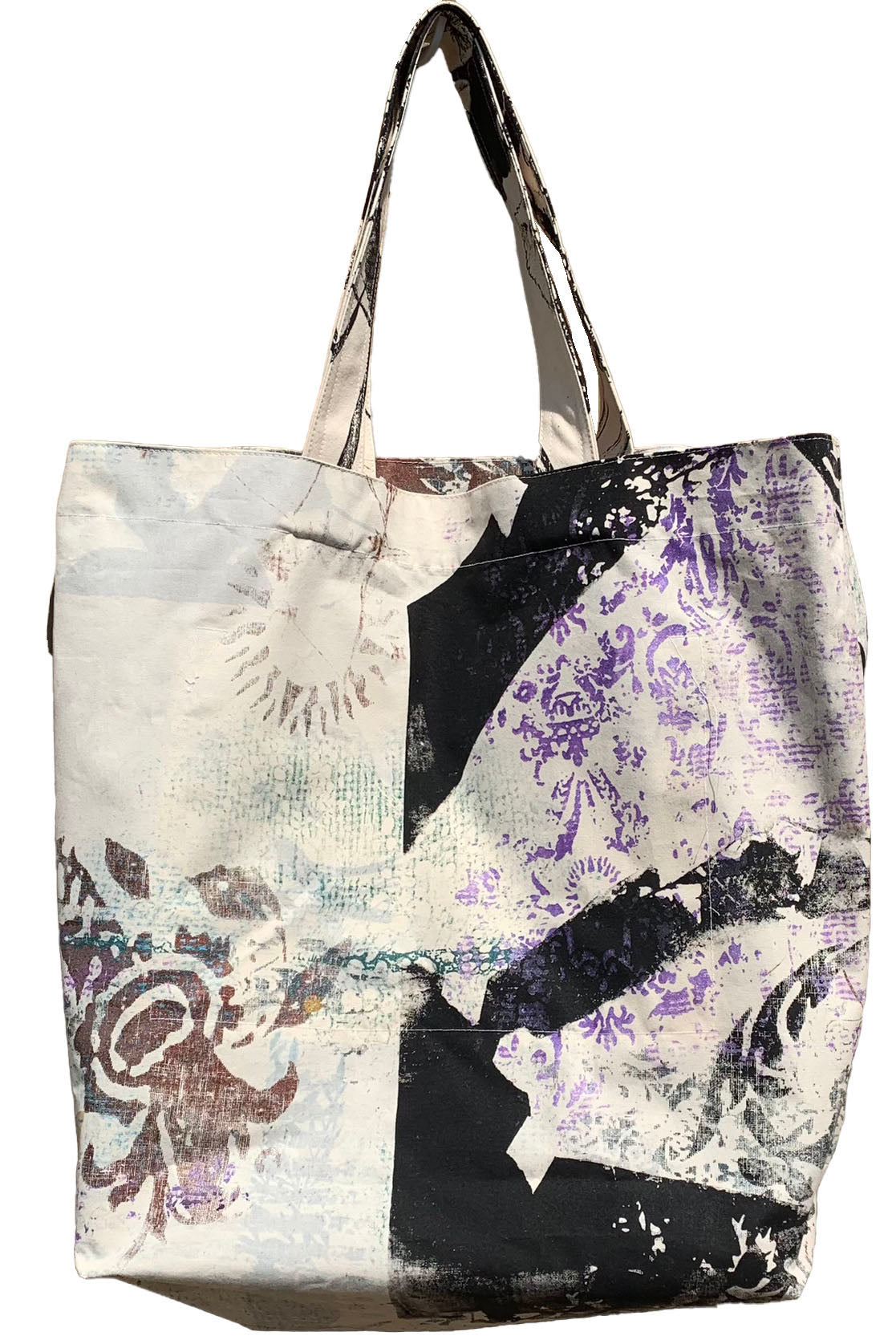 KB x Alquimie Studio Canvas Tote w/ Tabletop Bramble Print - Natural