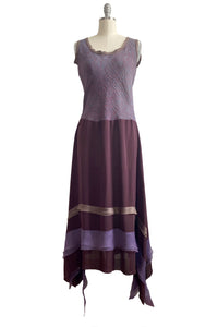 Montmartre Dress w/ Jacquard Top - Purple Ribbon